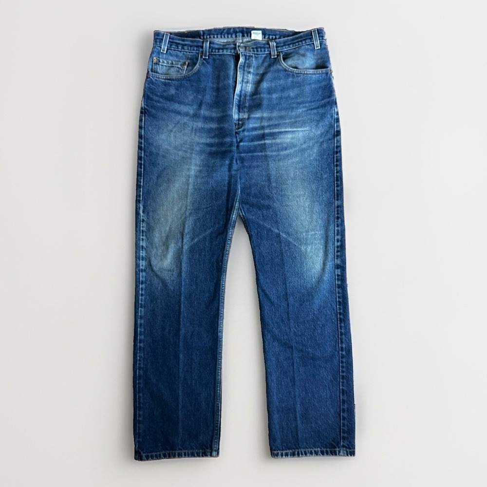 Vintage Y2K Levis 501 Jeans Mens 40x32* Blue Denim Crazy Faded Whiskers 2001